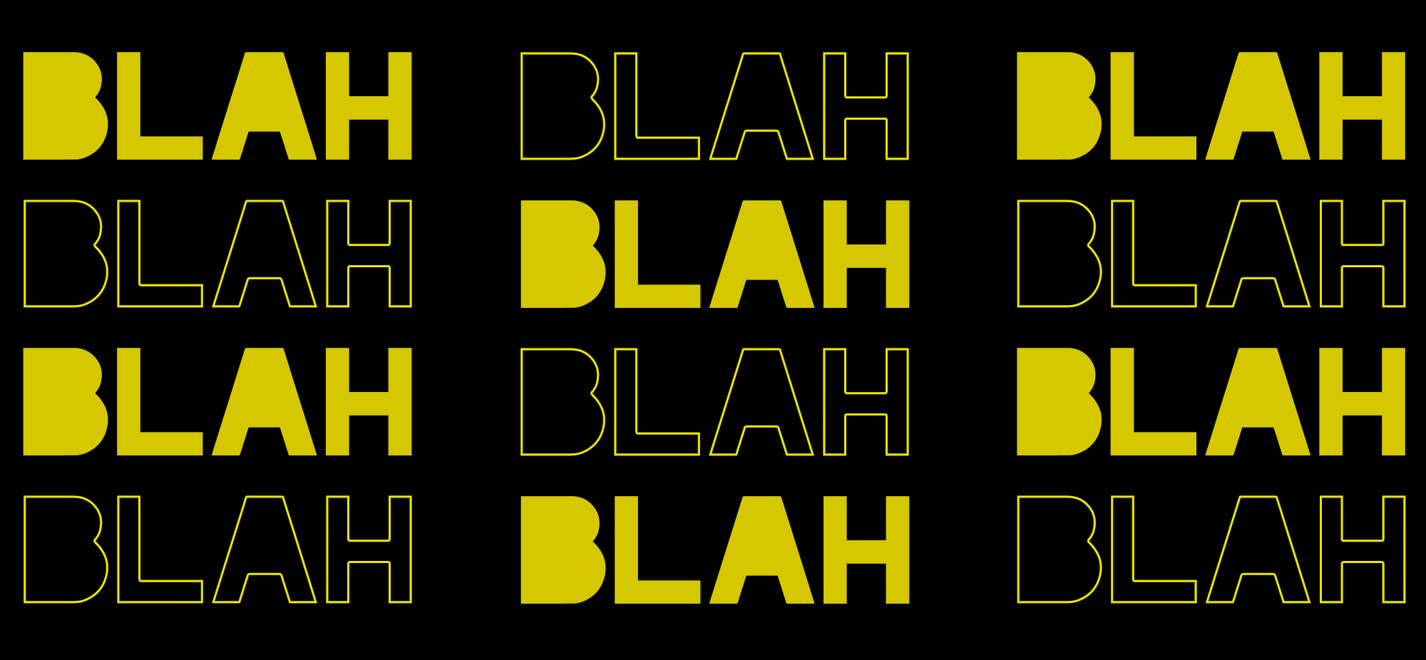 Blah Blah Blah font